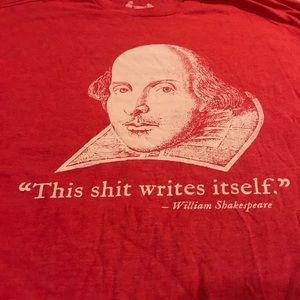Rare Shakespeare shirt size- L